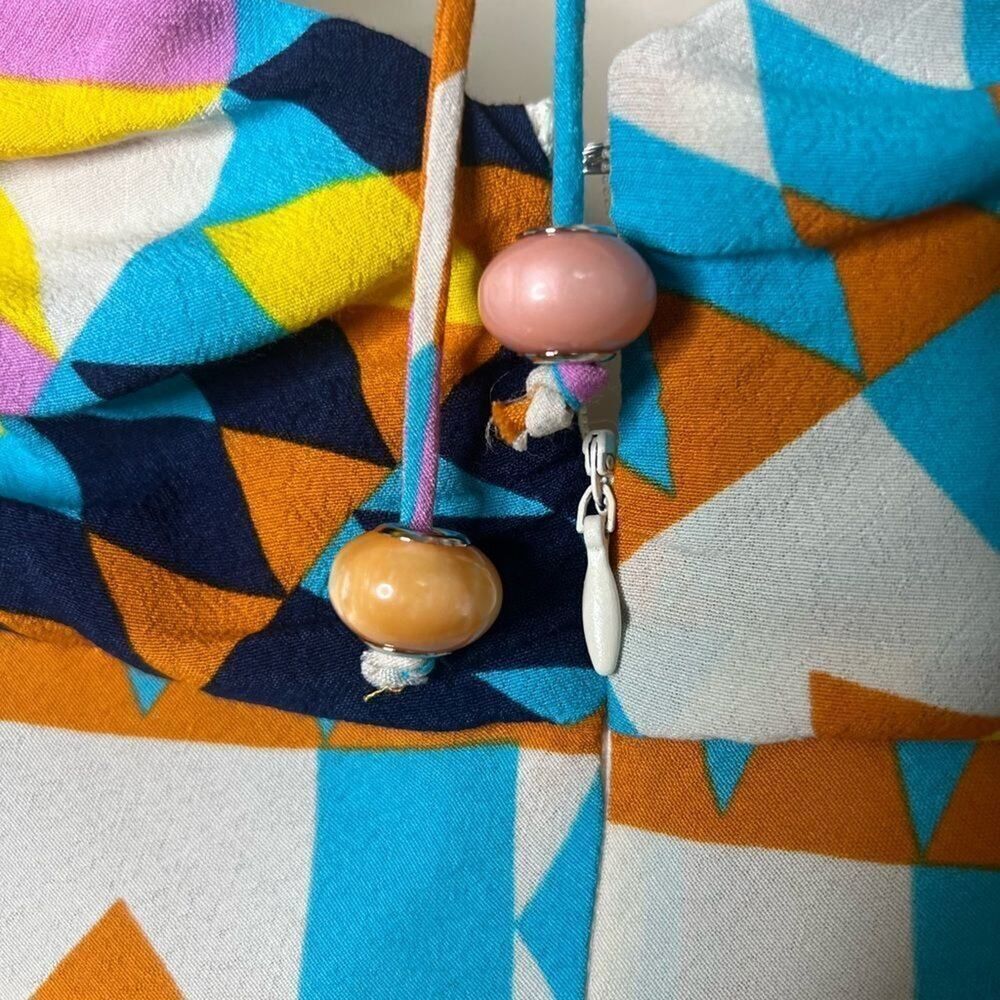 NWT ZARA AZETC PRINT HALTER BACK MAXI DRESS SIZE S‎ - Picture 4 of 9